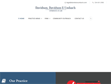 Tablet Screenshot of davidsonumbach.com